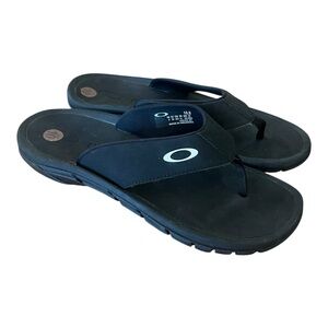 Oakley Super Coil Sandal 2.0 Blackout Flip Flops Men’s Size 10 / 26cm – New